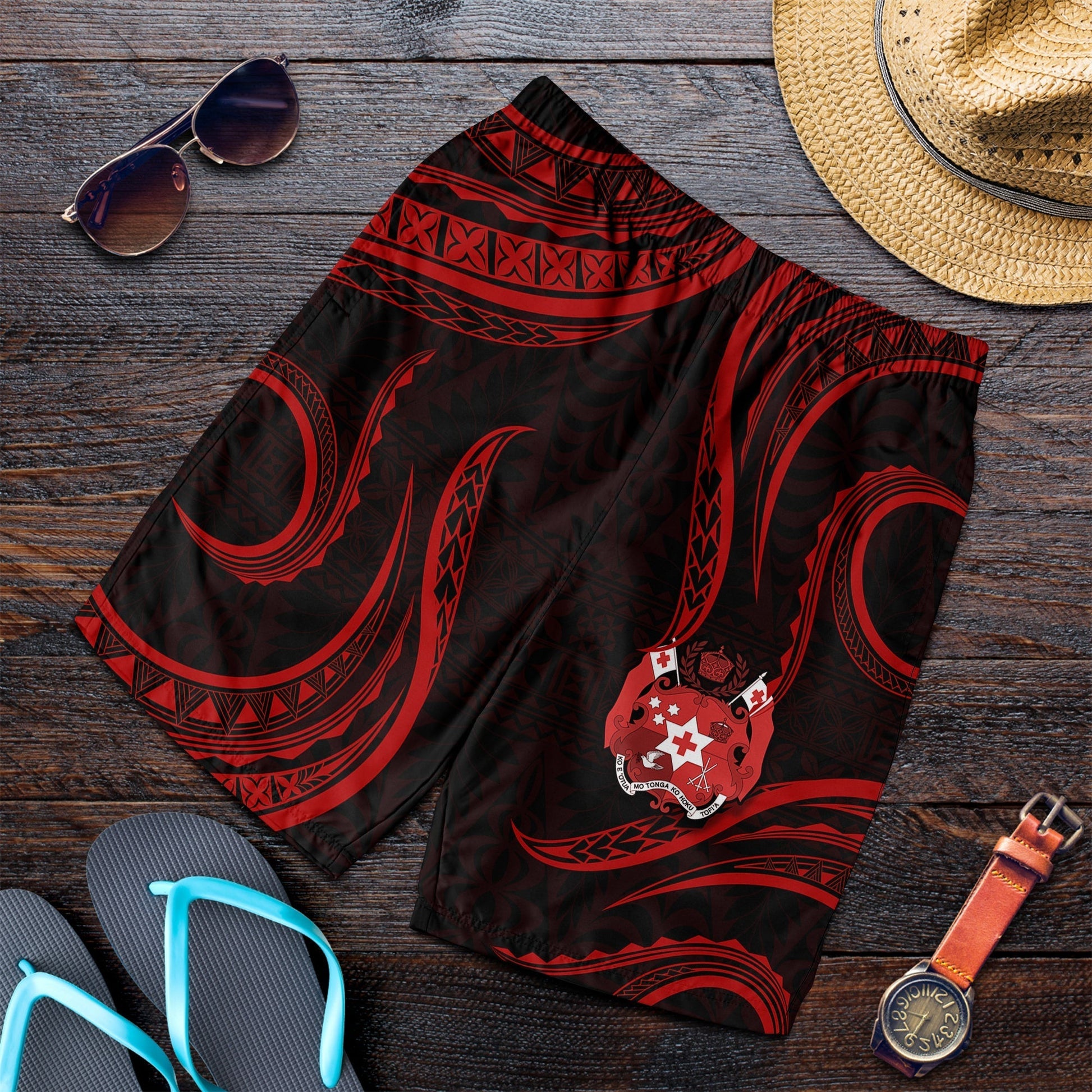 Tonga Pattern Men Shorts Always Proud LT13