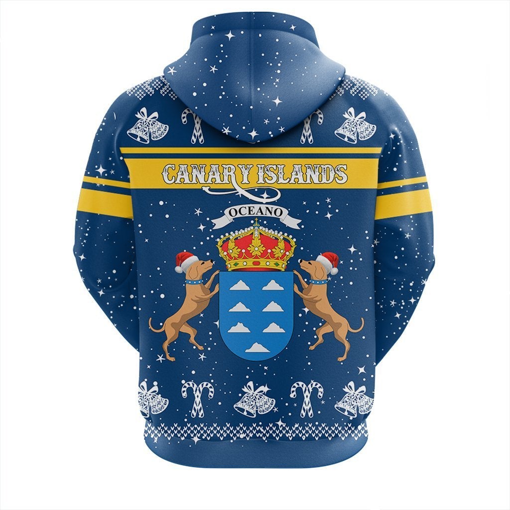 African Hoodie Canary Islands Zipper Hoodie Christmas
