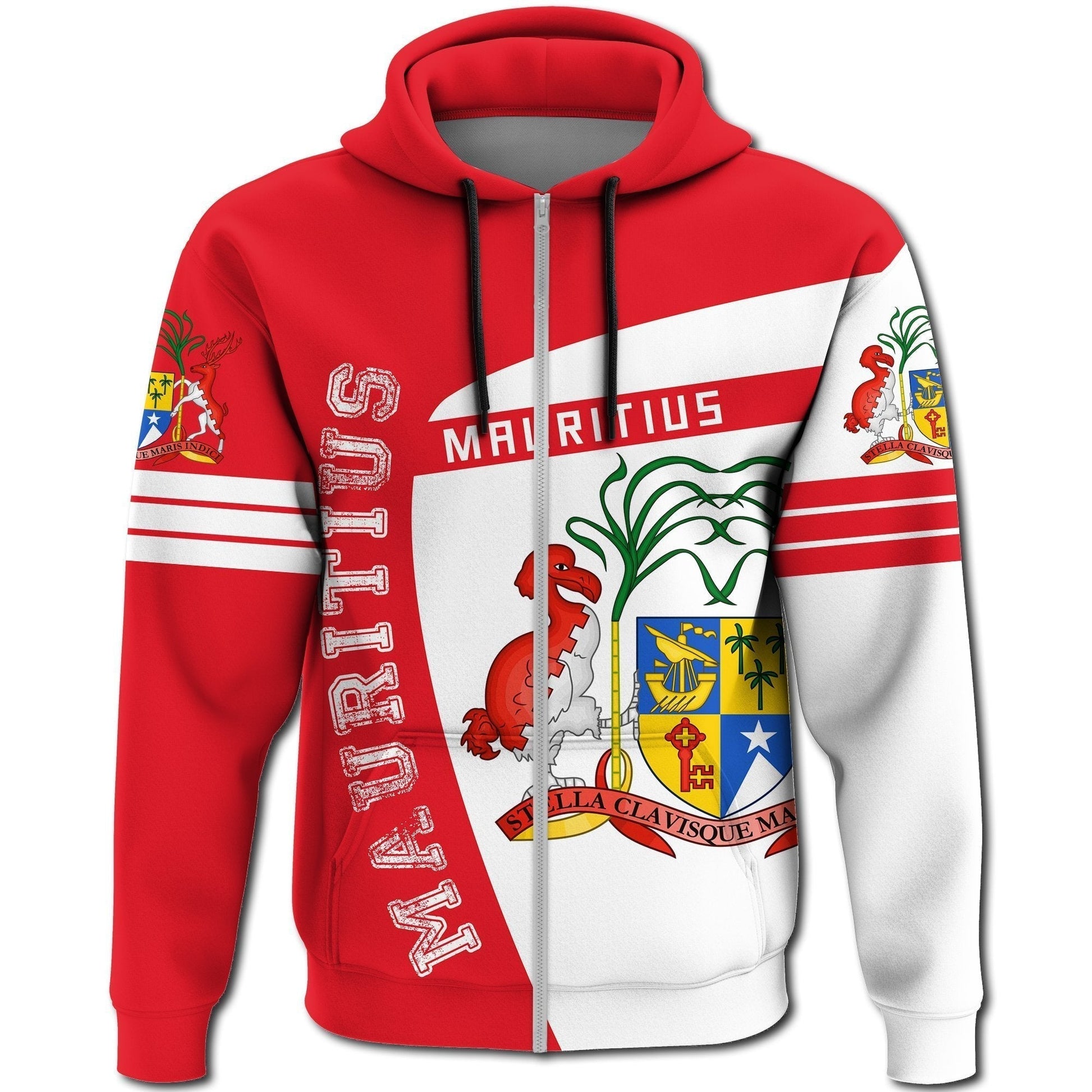 African Zip Hoodie Mauritius Zip Hoodie Sport Premium