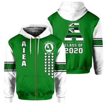 Custom Hawaii Hoodie Aiea High Custom Your Class Zip Hoodie