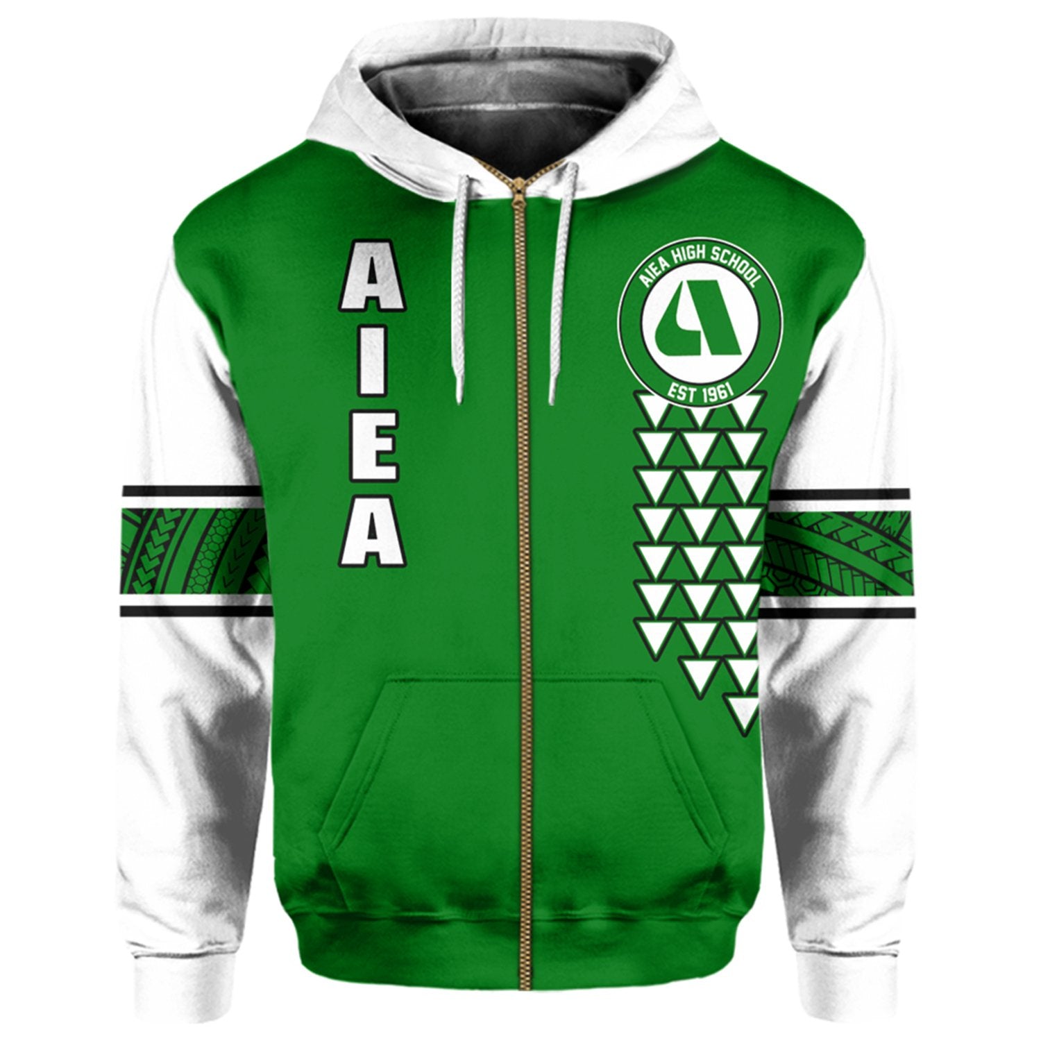 Custom Hawaii Hoodie Aiea High Custom Your Class Zip Hoodie