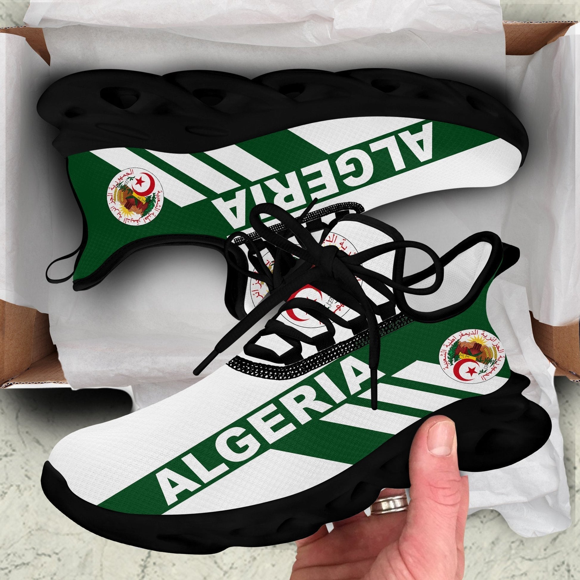 Wonder Print Shop Footwear - Algeria Stripe Style Clunky Sneakers LT10