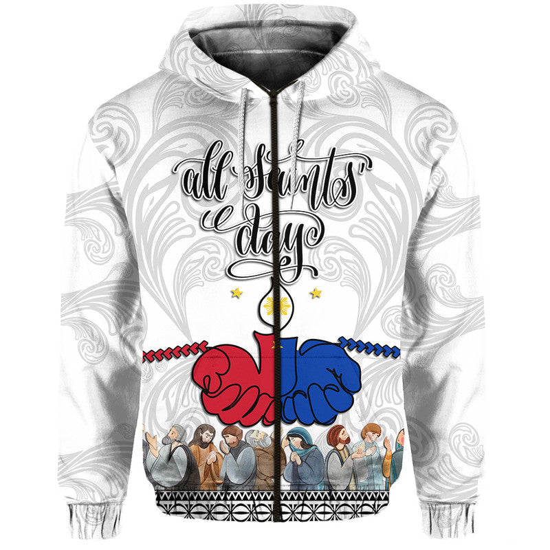 Custom Personalised Philippines Hoodie All Saints Day LT9