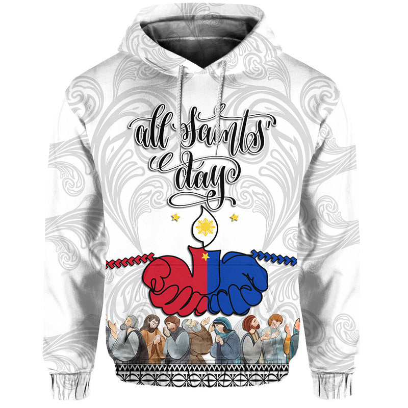 Custom Personalised Philippines Hoodie All Saints Day LT9
