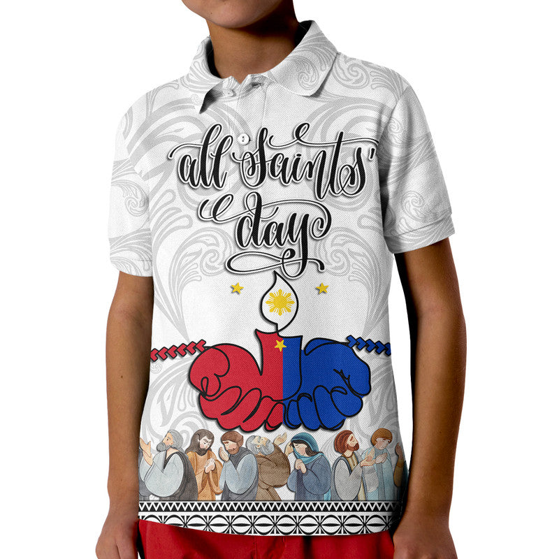 Custom Philippines Polo Shirt All Saints Day LT9