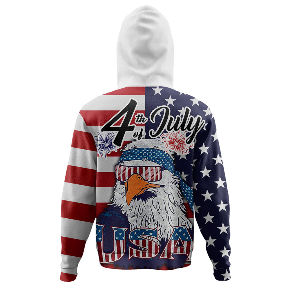 American Flag Eagle Style Zip Hoodie RLT12