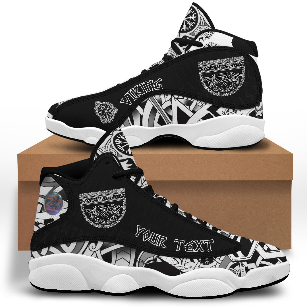 (Custom) Viking - Ancient Scandinavian Runes Slogan Sneakers J13 RLT12