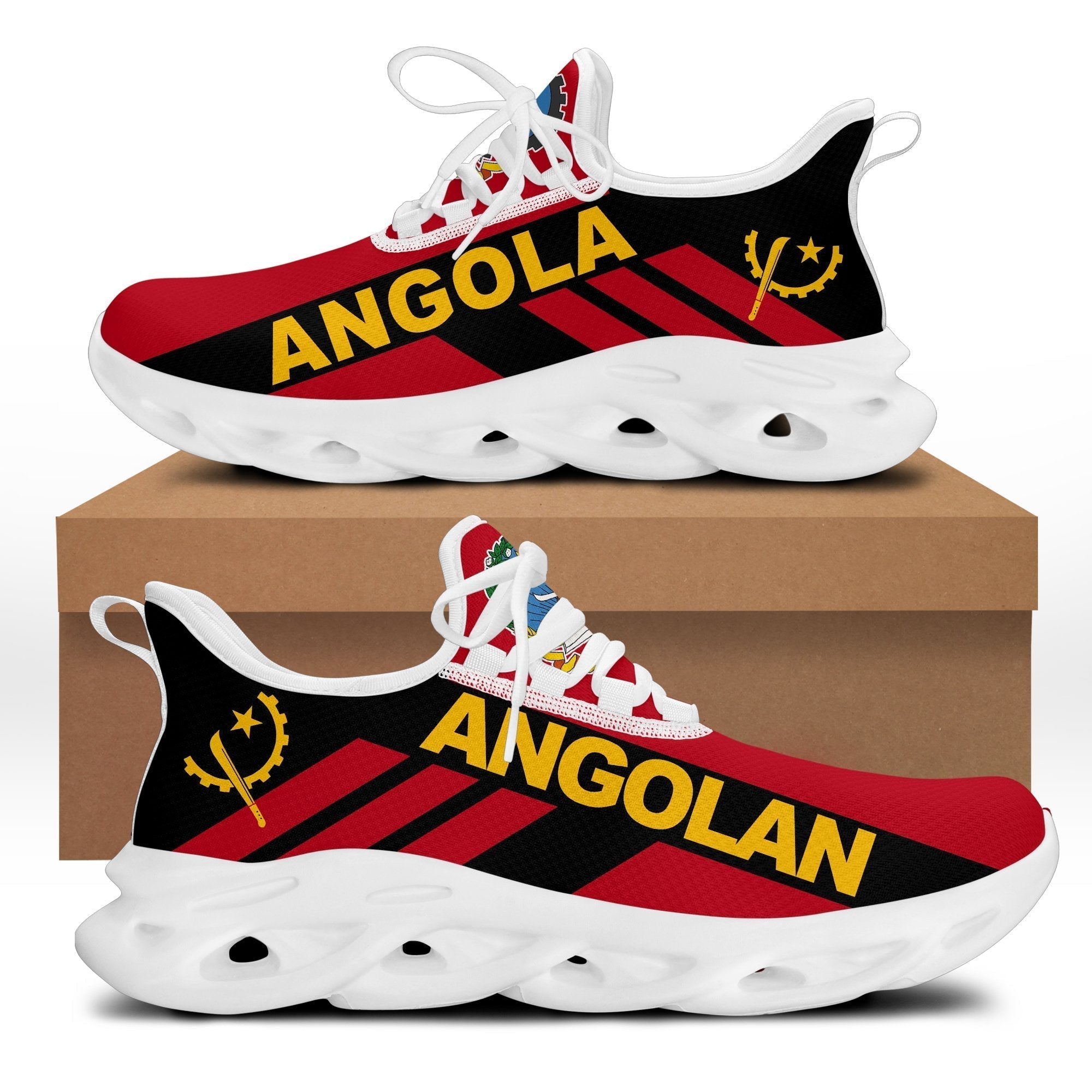 Wonder Print Shop Footwear - Angola Stripe Style Clunky Sneakers LT10