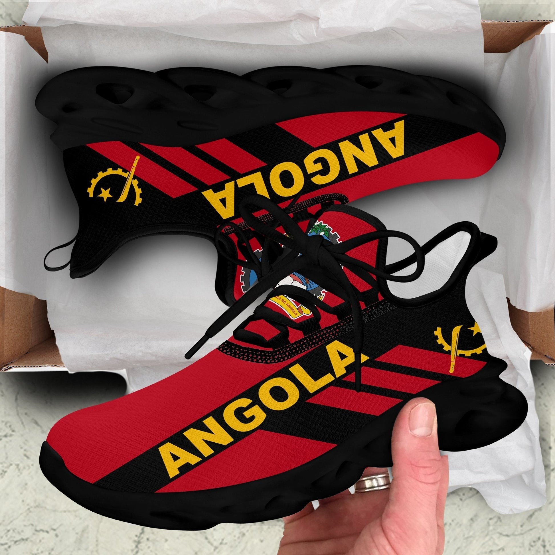 Wonder Print Shop Footwear - Angola Stripe Style Clunky Sneakers LT10