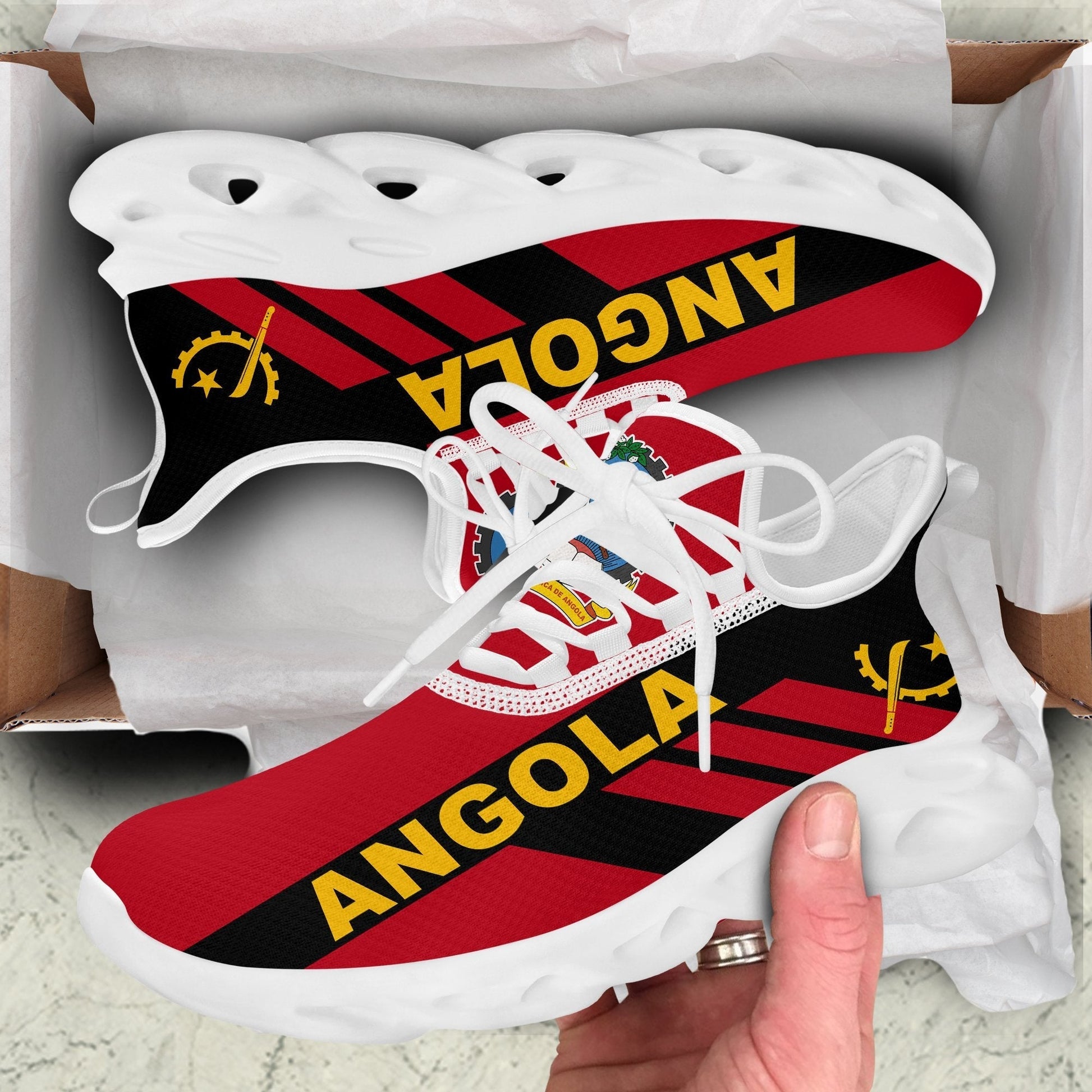 Wonder Print Shop Footwear - Angola Stripe Style Clunky Sneakers LT10
