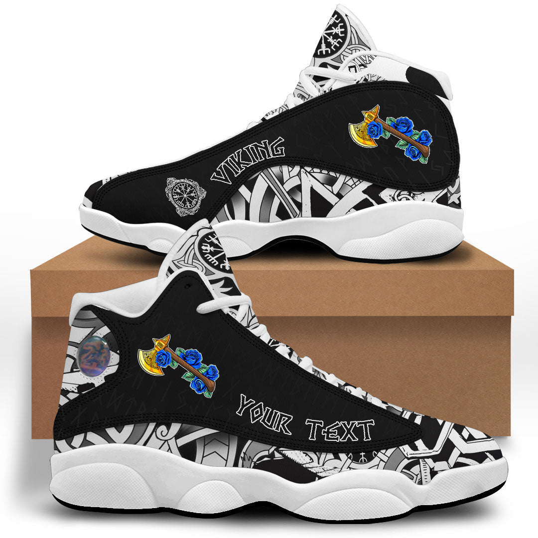 (Custom) Viking - Axe With Roses Sneakers J13 RLT12