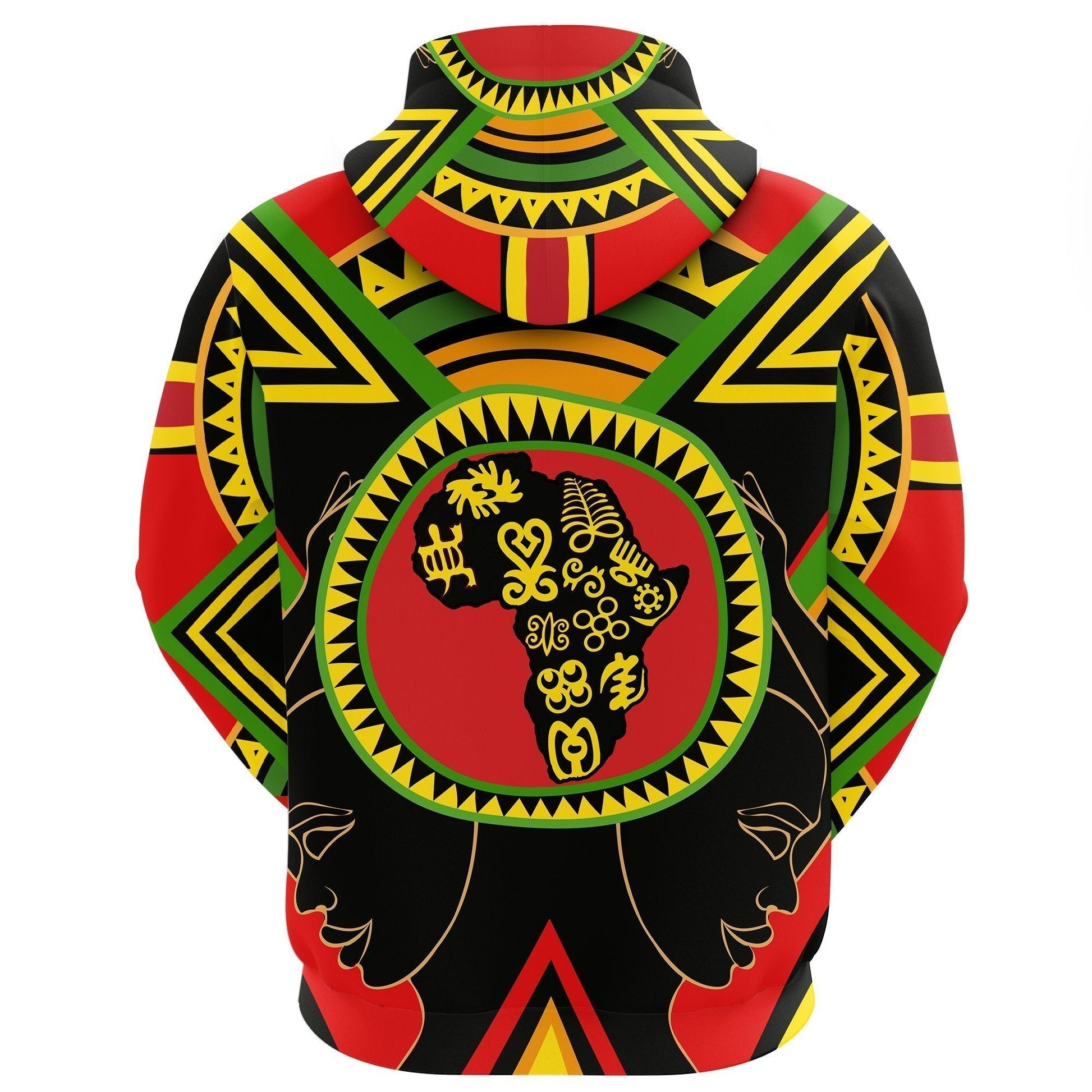 African Hoodie Adinkra Sankofa Pullover