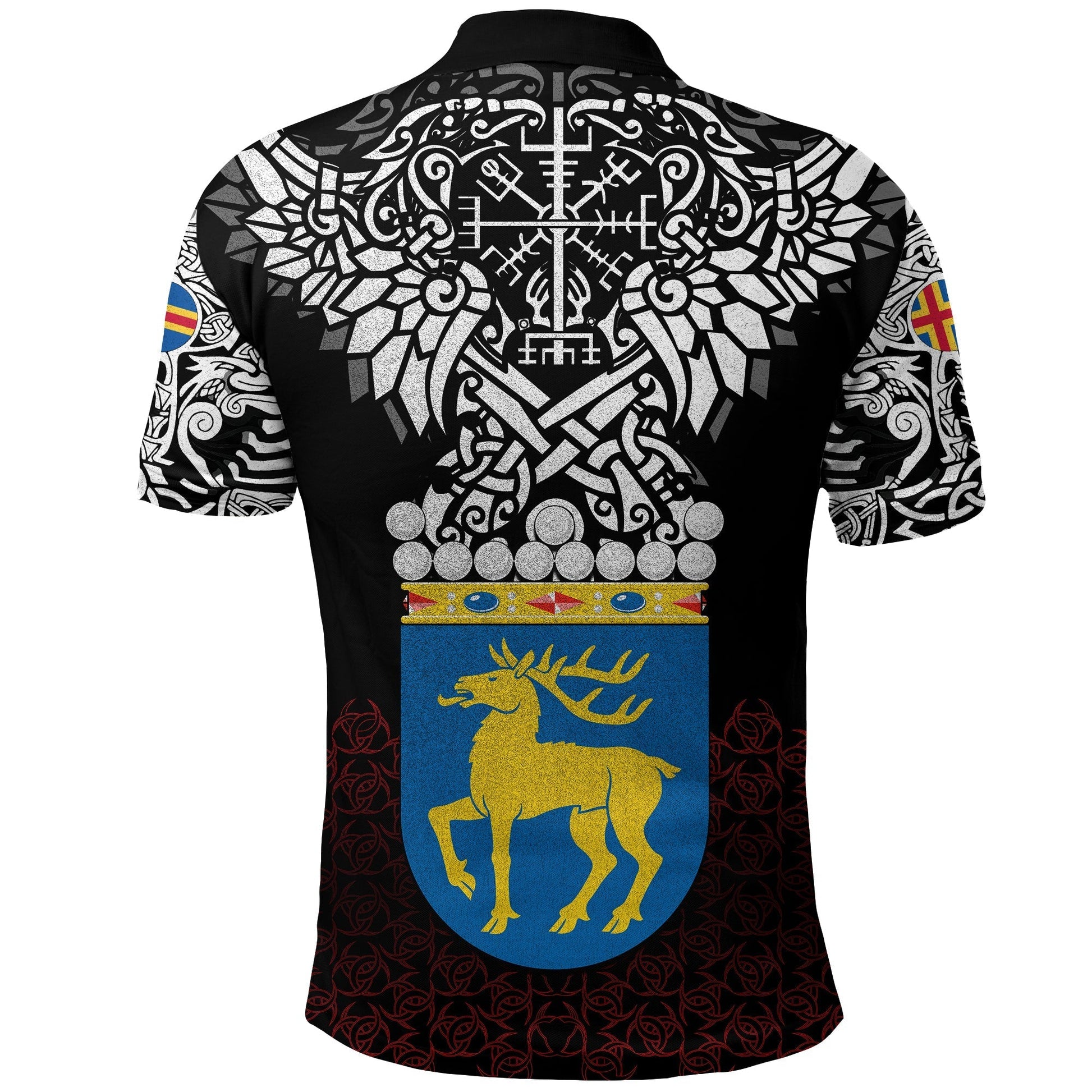 Viking Polo Shirt Aland Viking Symbol RLT12