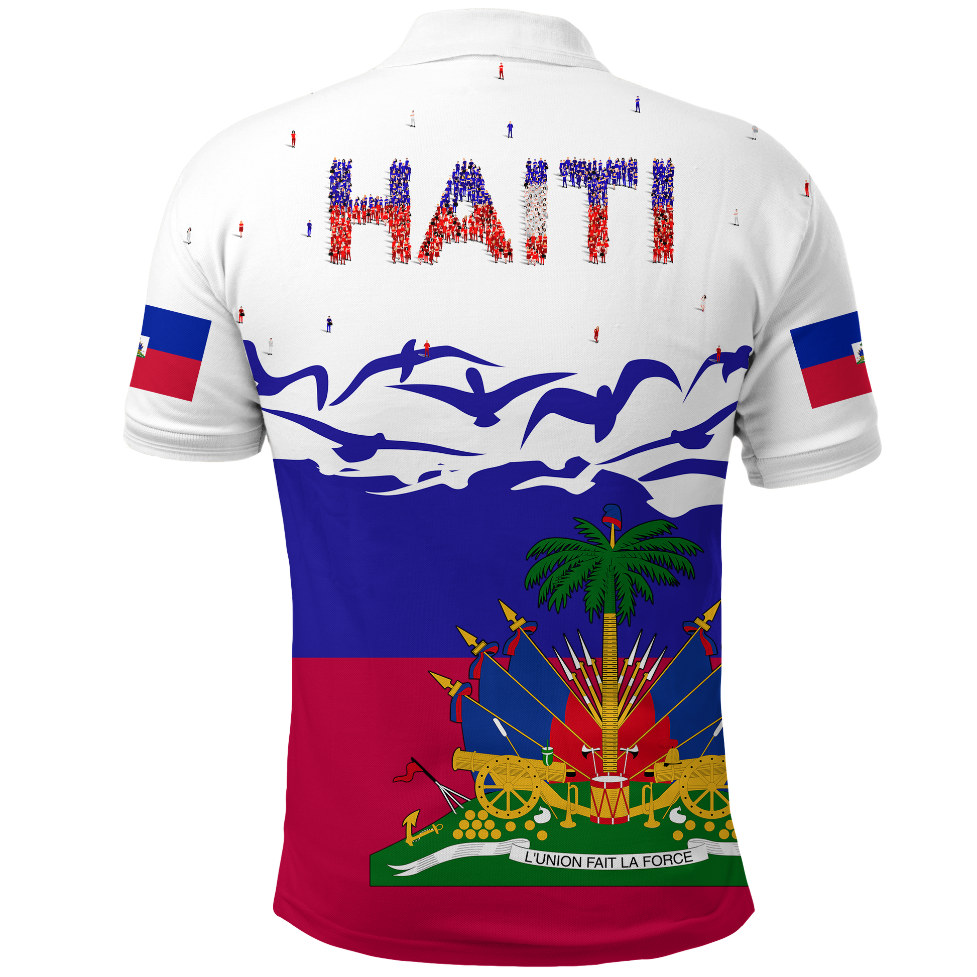 Haiti Happy Polo Shirt Independence Day LT2