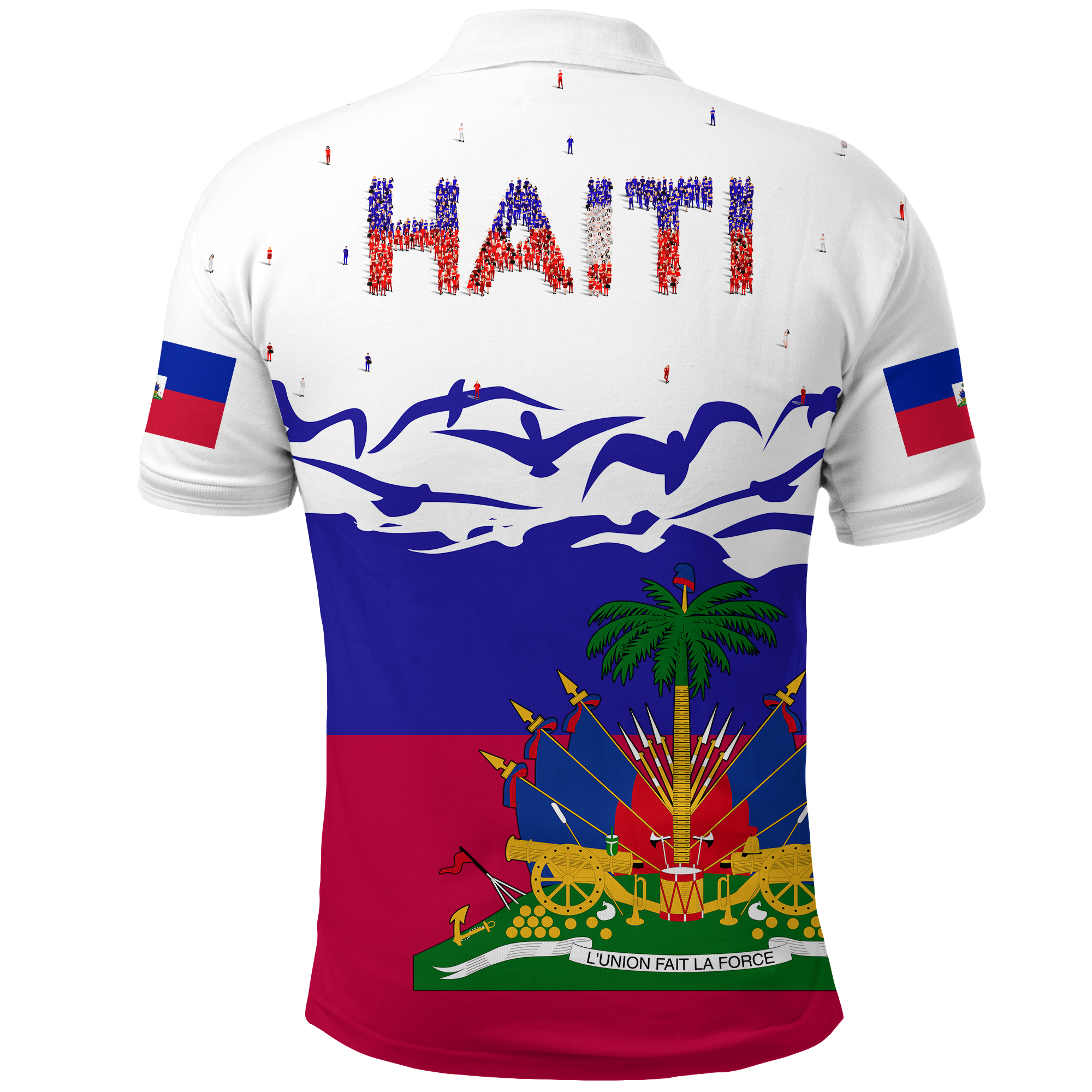 Haiti Happy Polo Shirt Independence Day LT2