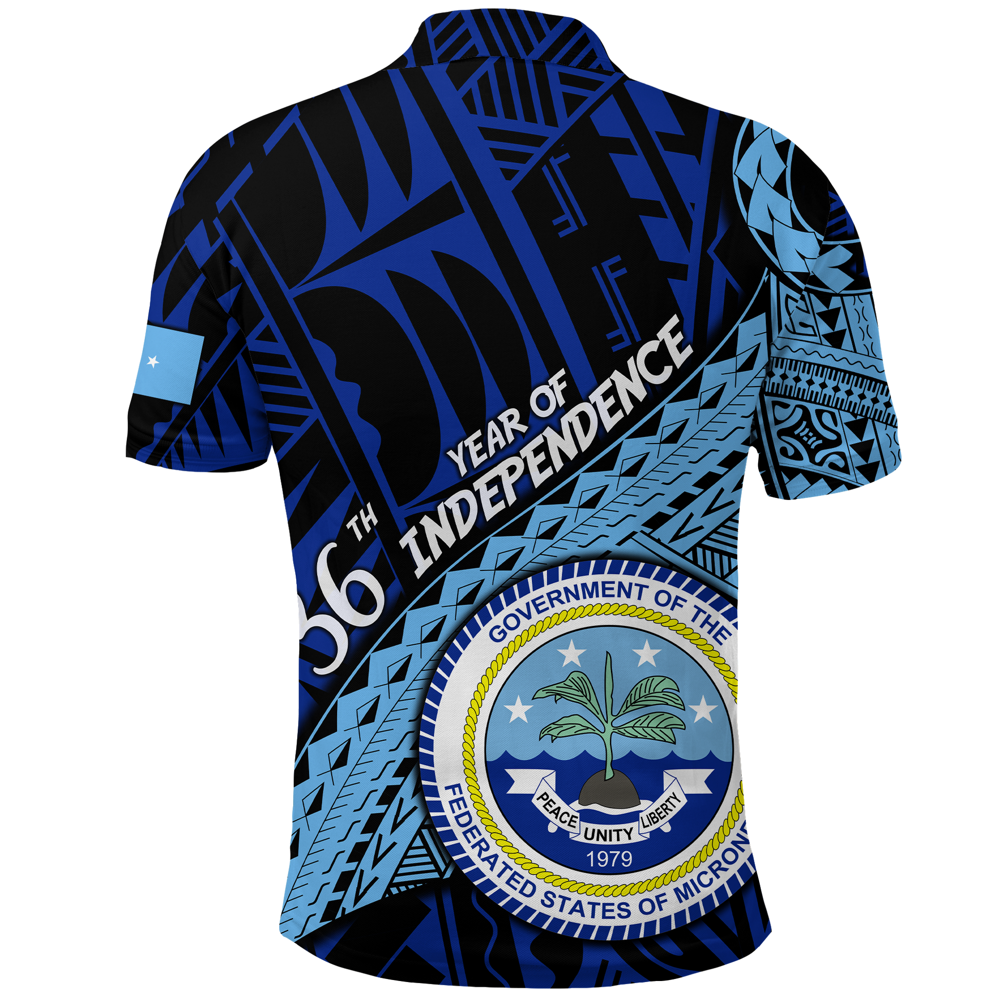 Custom FSM 36th Year Of Independence Polo Shirt LT2