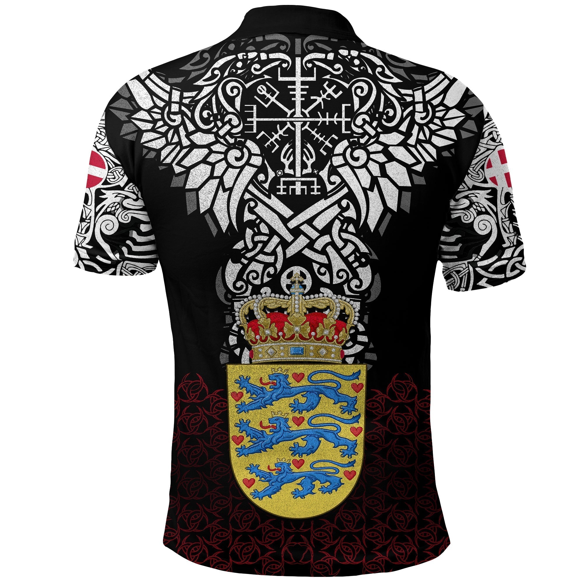 Viking Polo Shirt Denmark Viking Symbol RLT12
