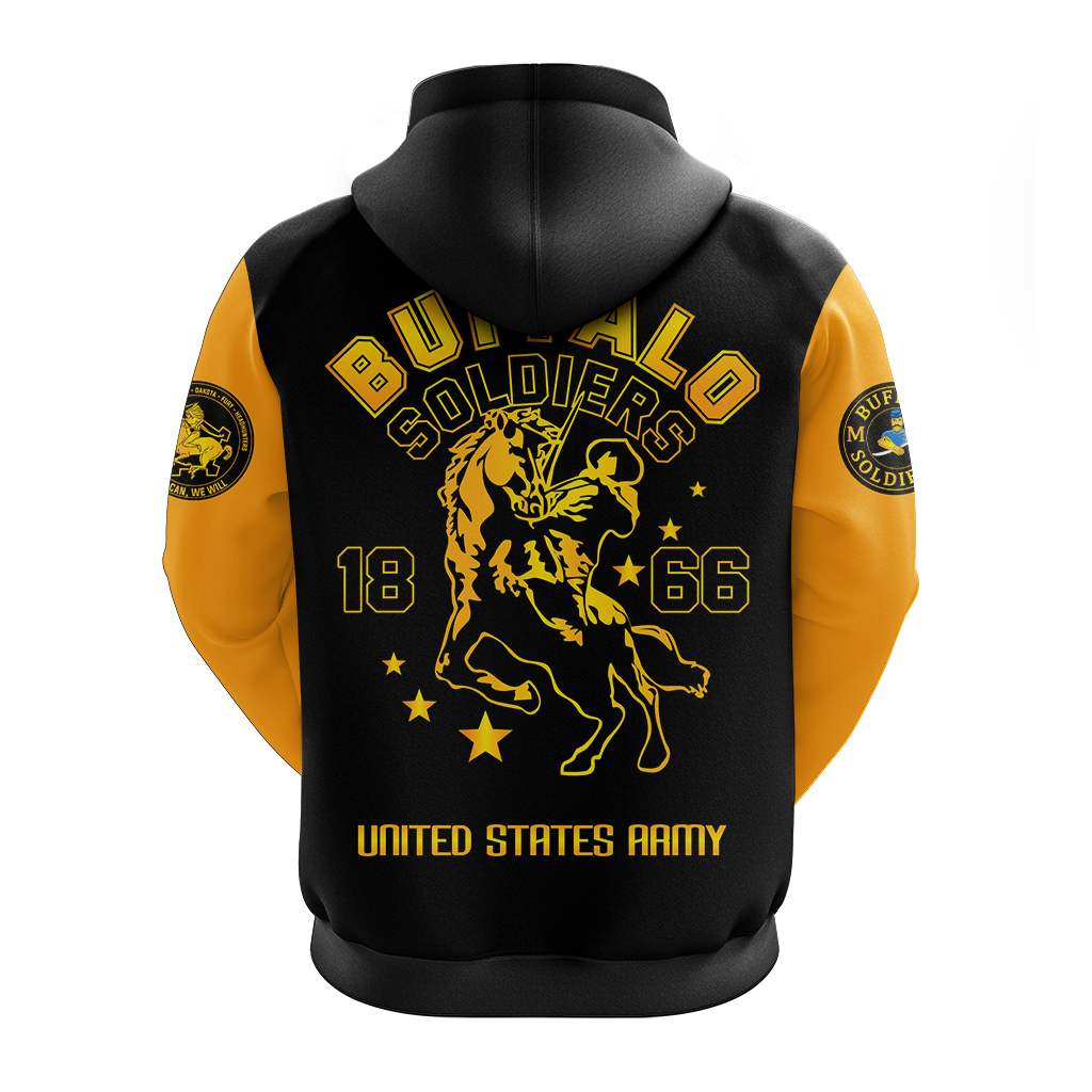 Buffalo Soldiers Hoodie African American Legend Of The Black Soldiers LT2