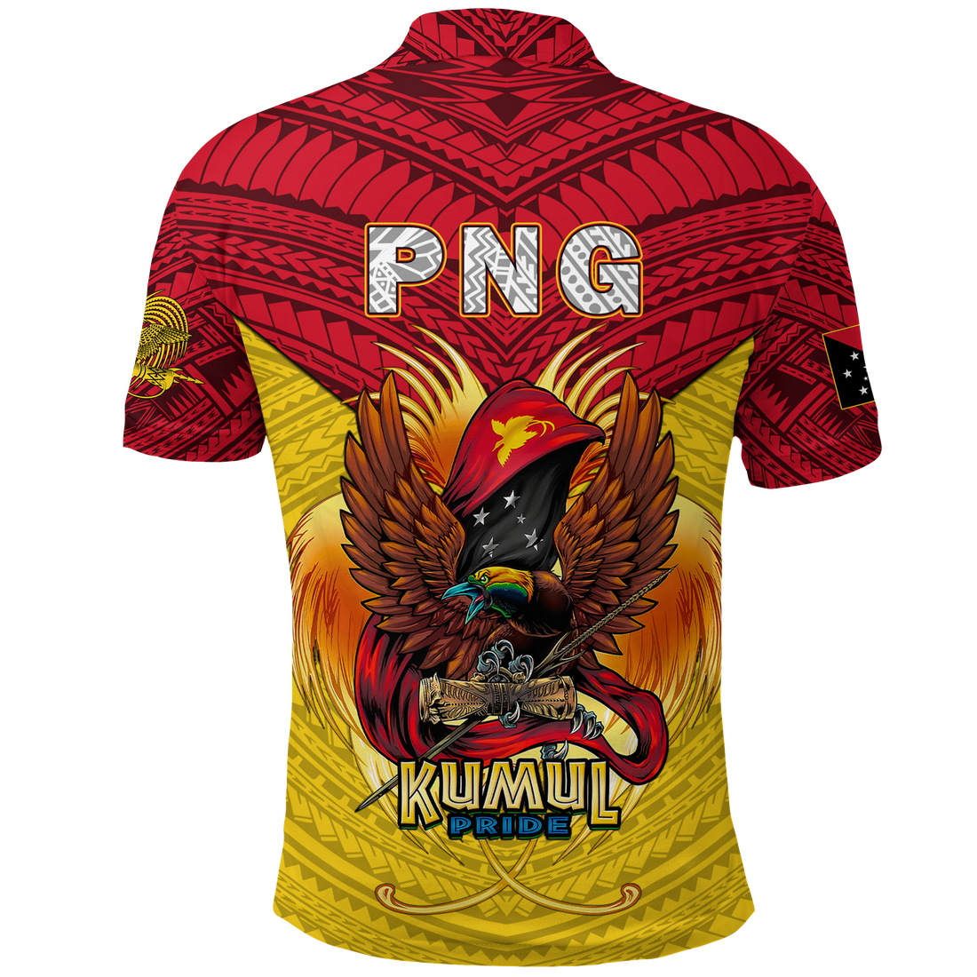Papua New Guinea Rugby Kumul Pride Polo Shirt LT2