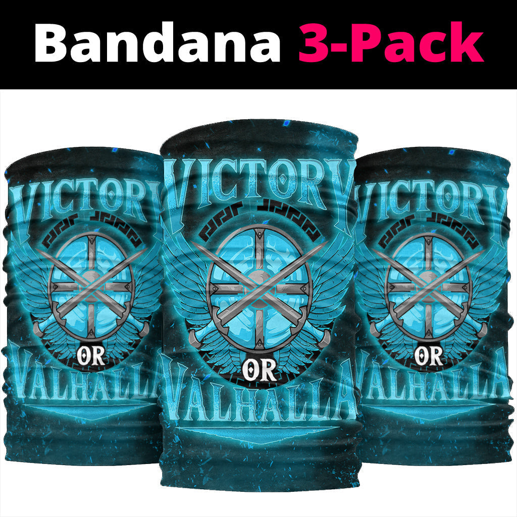 Viking Bandana Victory Or Valhalla Cyan Style Bandana RLT12