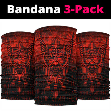 Viking Bandana Viking Odin Allfather In Asgard Red Version Bandana RLT12