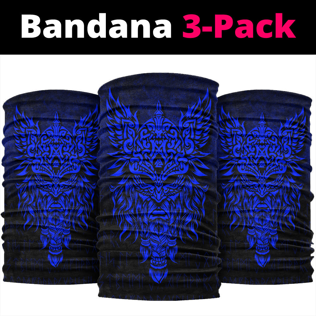 Viking Bandana Odin The Allfather Asgard God and Chief Of Aesir Blue Version Bandana RLT12
