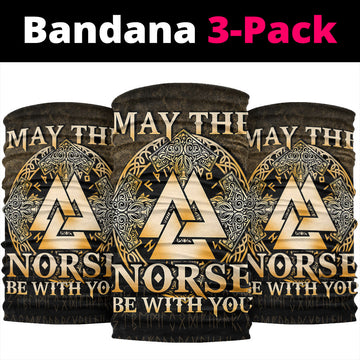 Viking Bandana May The Norse Be With You Viking Gold Version Bandana RLT12
