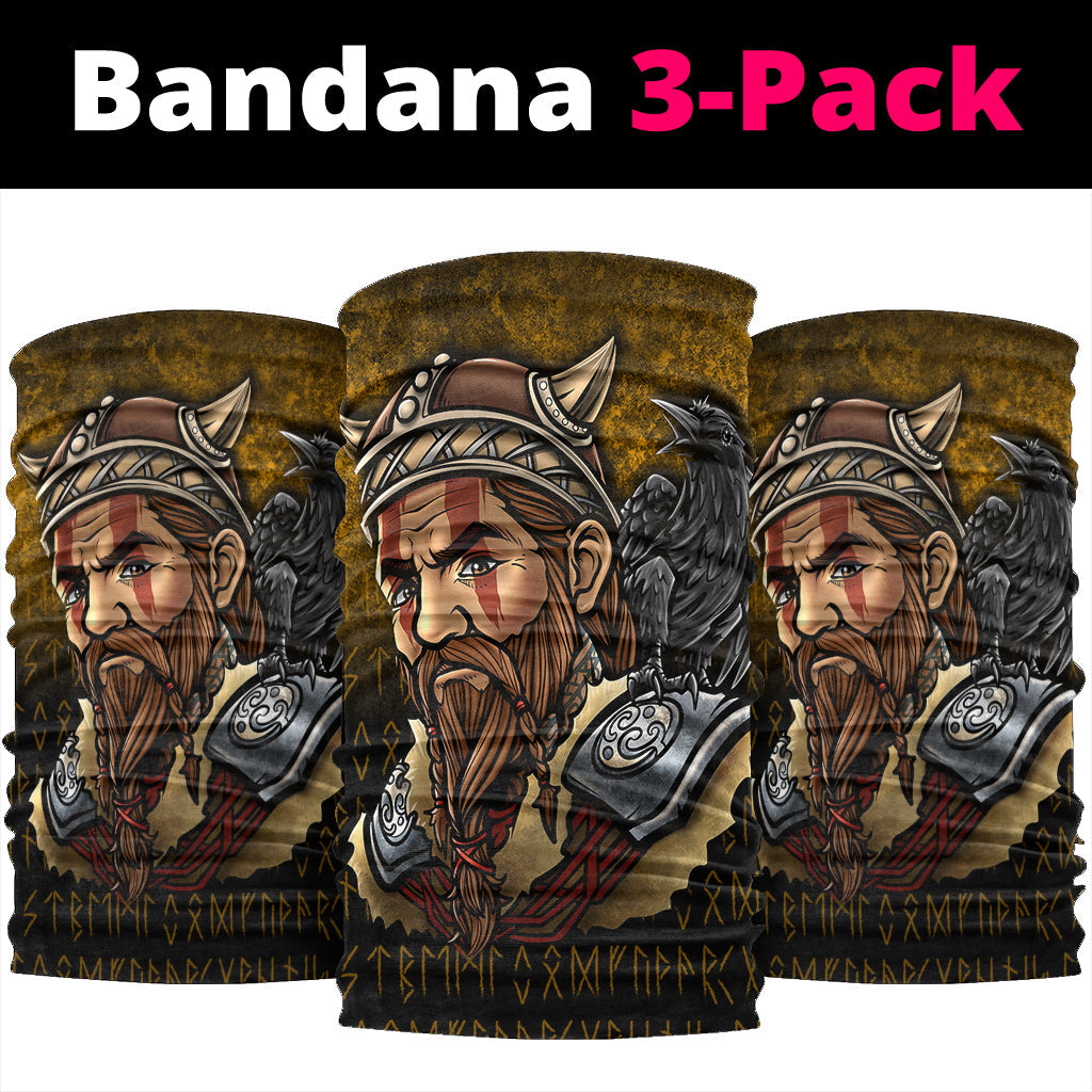Viking Bandana Viking Warrior Odin Valhalla Raven Bandana RLT12