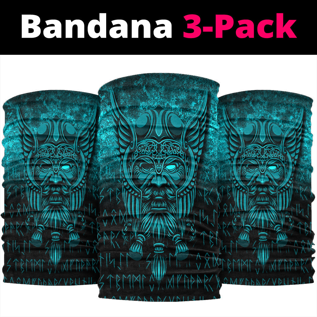Viking Bandana Viking Odin Allfather In Asgard Cyan Version Bandana RLT12