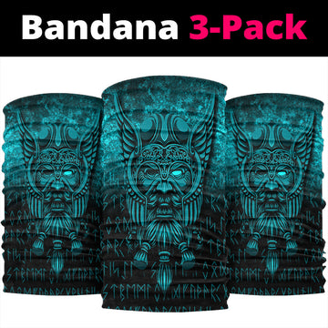 Viking Bandana Viking Odin Allfather In Asgard Cyan Version Bandana RLT12