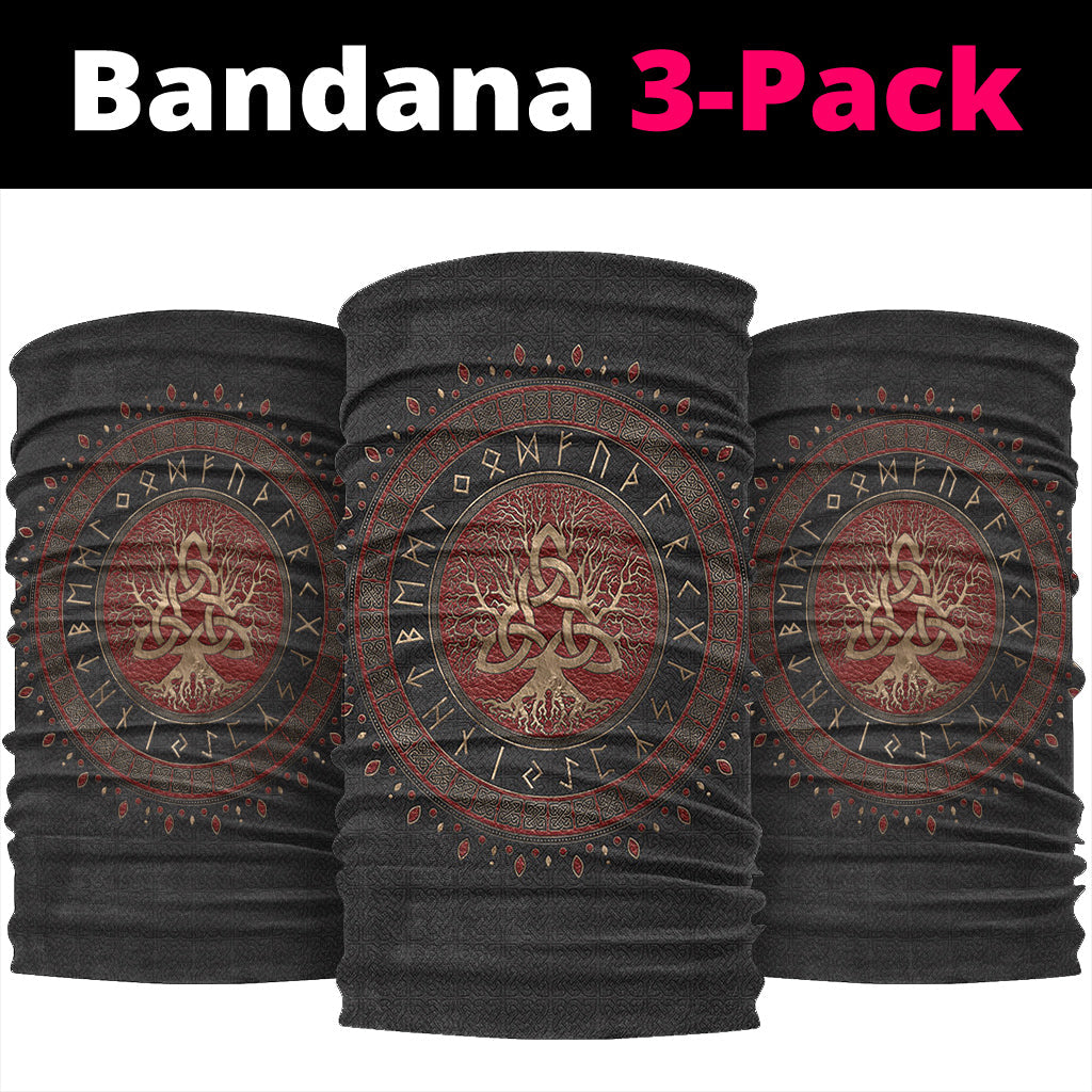 Viking Bandana Tree Of Life with Triquetra Bandana RLT12