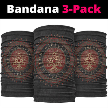 Viking Bandana Tree Of Life with Triquetra Bandana RLT12