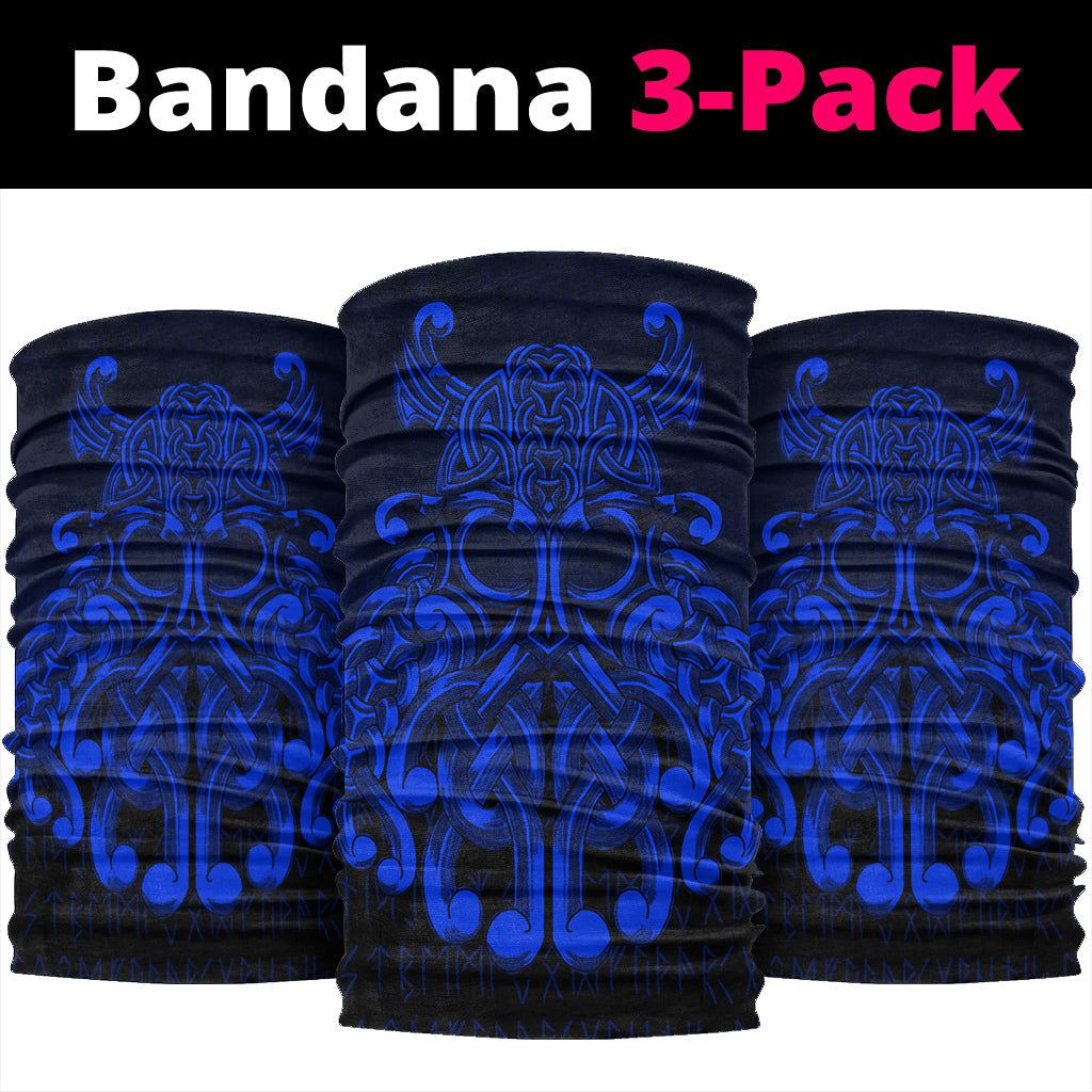 Viking Bandana Vikings Odin Valhalla Blue Version Bandana RLT12