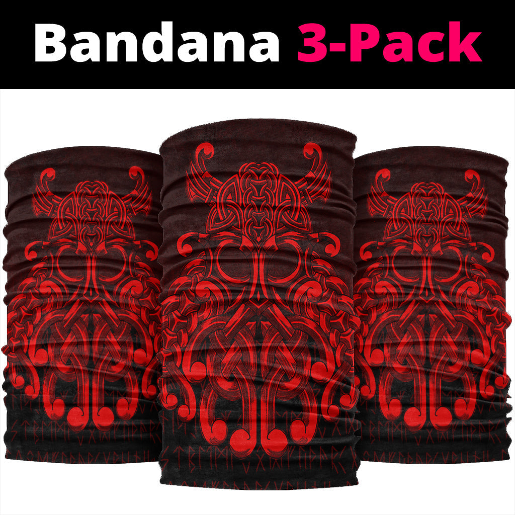 Viking Bandana Vikings Odin Valhalla Red Version Bandana RLT12