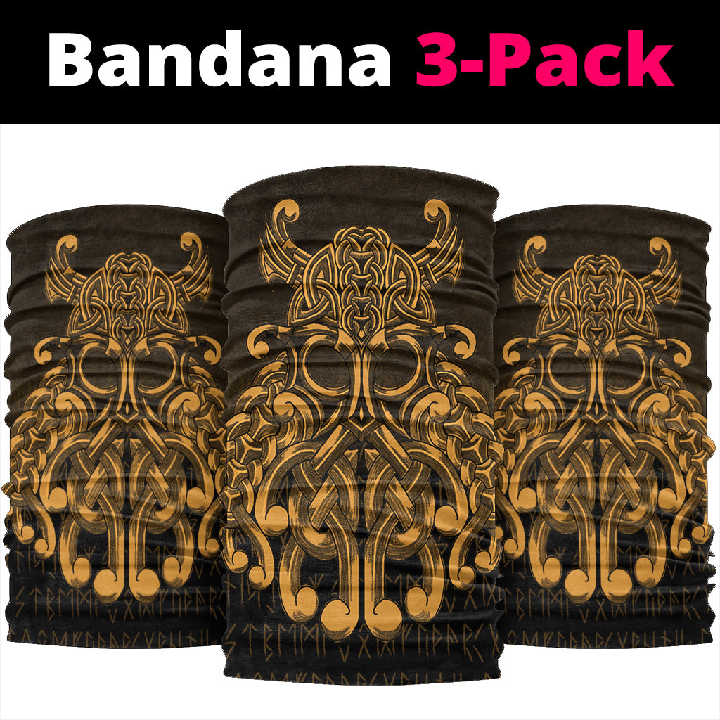 Viking Bandana Vikings Odin Valhalla Gold Version Bandana RLT12