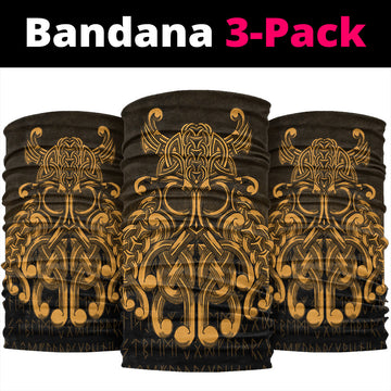 Viking Bandana Vikings Odin Valhalla Gold Version Bandana RLT12