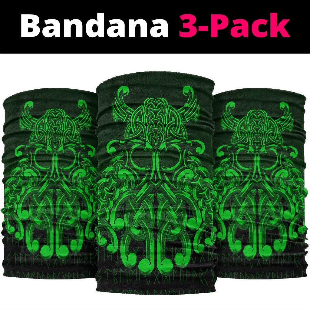 Viking Bandana Vikings Odin Valhalla Green Version Bandana RLT12