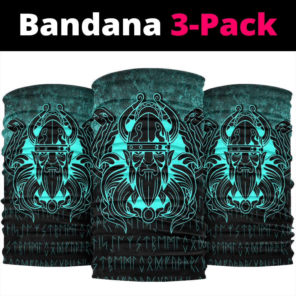 Viking Bandana Nordic Warrior Valhalla Norse Cyan Version Bandana RLT12