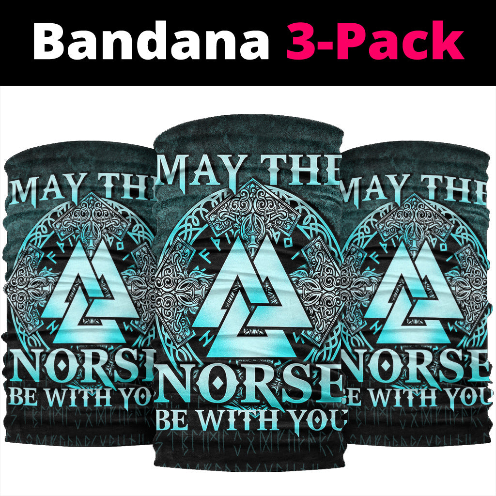 Viking Bandana May The Norse Be With You Viking Cyan Version Bandana RLT12