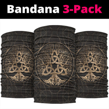 Viking Bandana Tree Of Life Yggdrasil with Triquetra Bandana RLT12