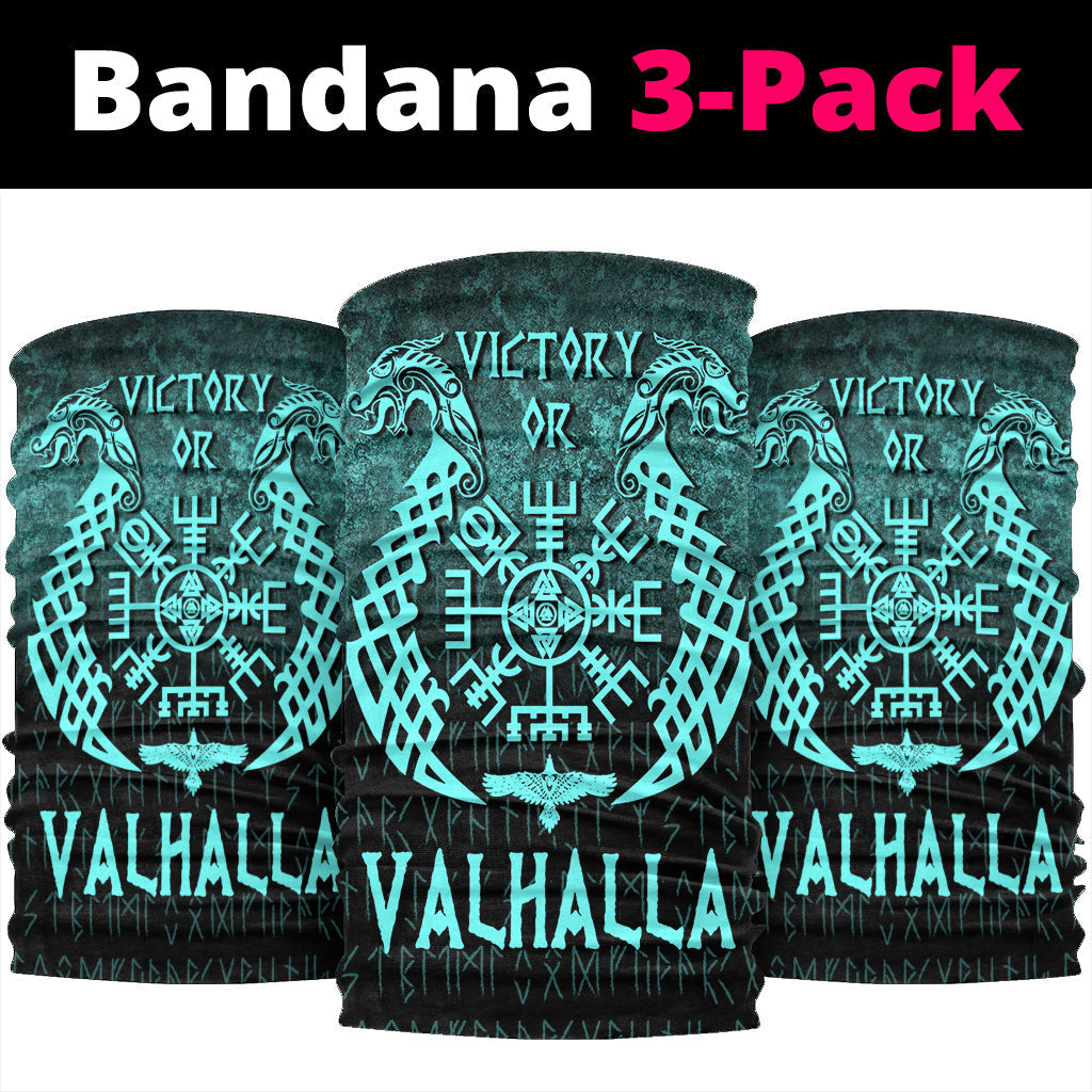 Wonder Print Shop Bandana - Victory or Valhalla - Cyan Version Bandana RLT12