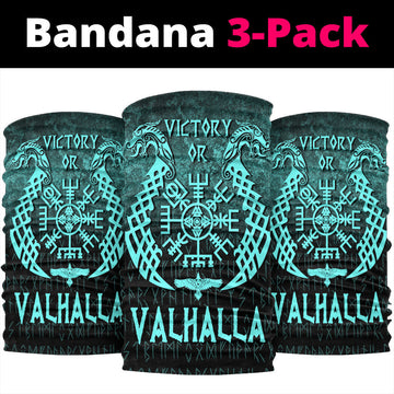 Wonder Print Shop Bandana - Victory or Valhalla - Cyan Version Bandana RLT12