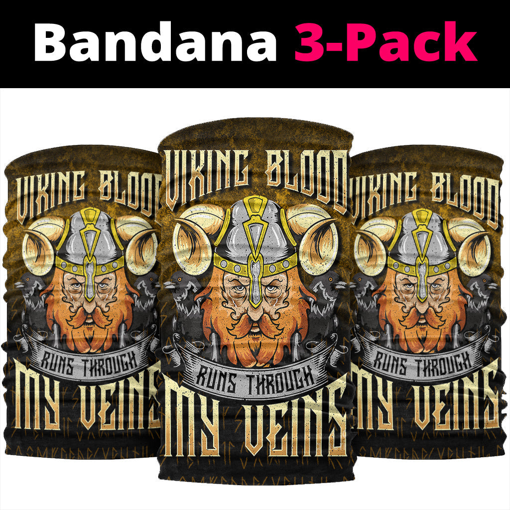Viking Bandana Viking Blood Runs Through My Veins Bandana RLT12