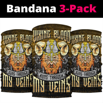 Viking Bandana Viking Blood Runs Through My Veins Bandana RLT12