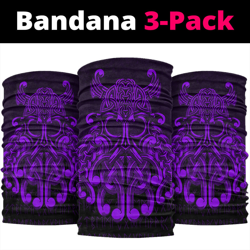Viking Bandana Vikings Odin Valhalla Purple Version Bandana RLT12