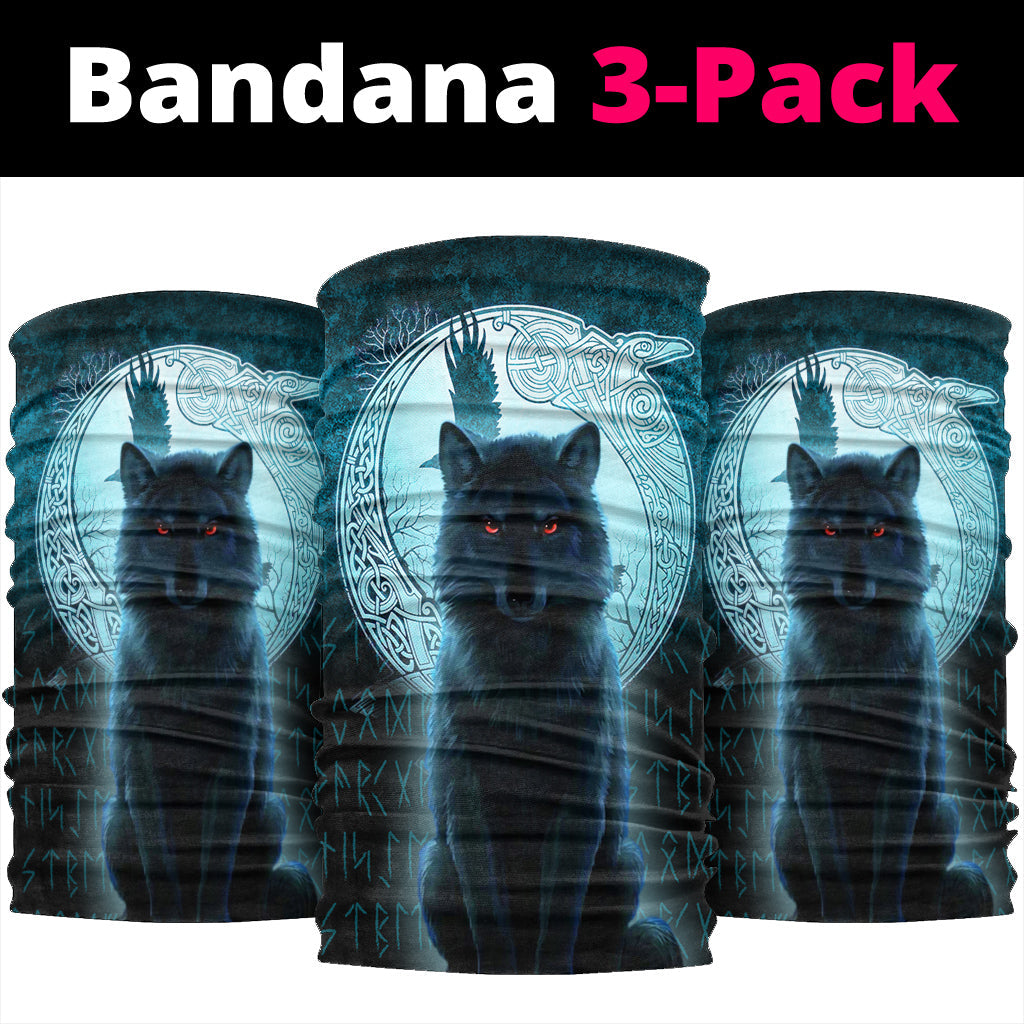 Viking Bandana Fenrir Viking Wolf Cyan Version Bandana RLT12
