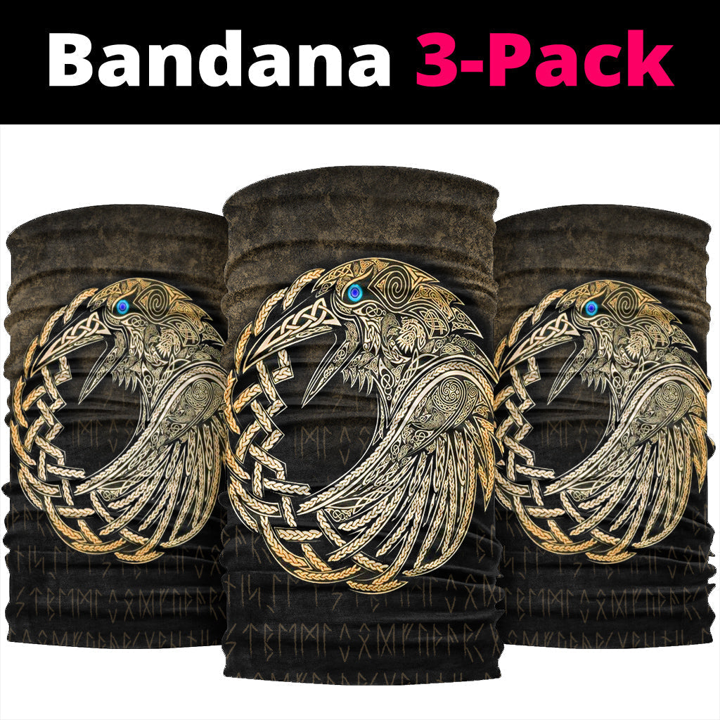 Viking Bandana Vikings Raven Gold Version Bandana RLT12