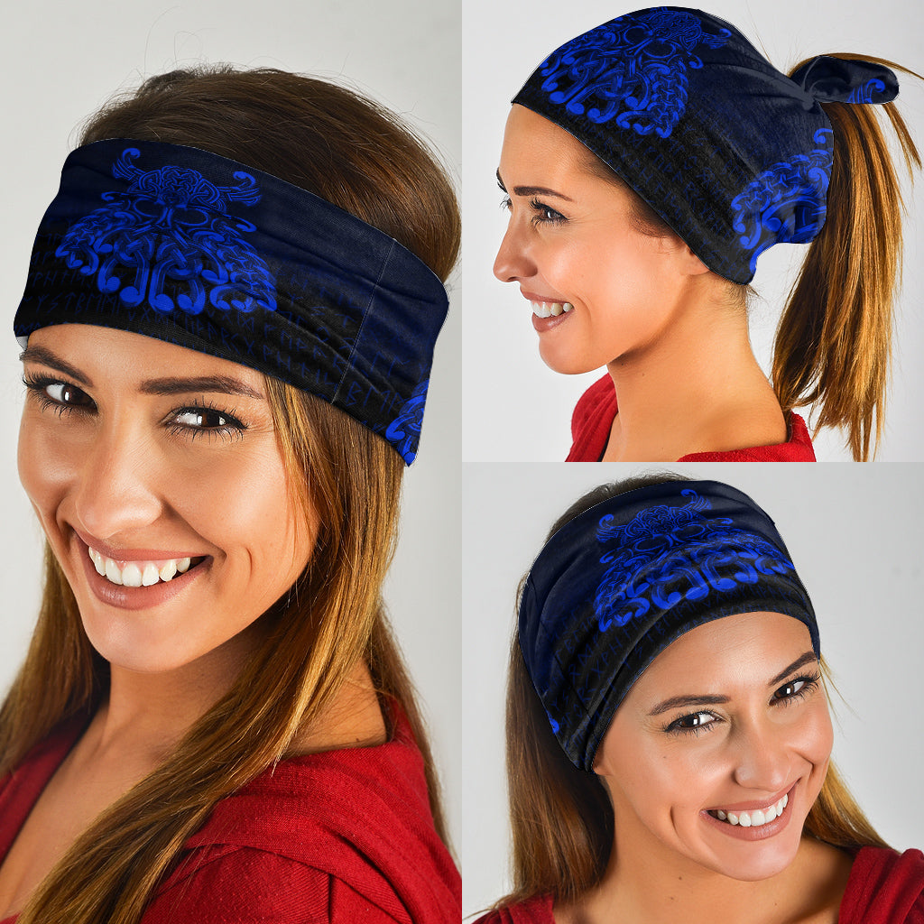 Viking Bandana Vikings Odin Valhalla Blue Version Bandana RLT12