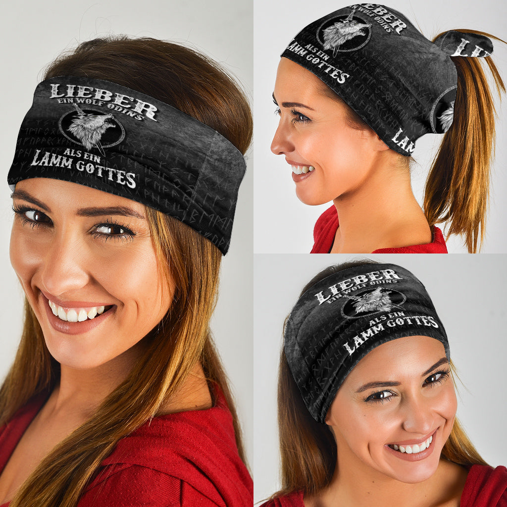 Viking Bandana Lieber Ein Wolf Odins Als Ein Lamm Gottes Bandana RLT12