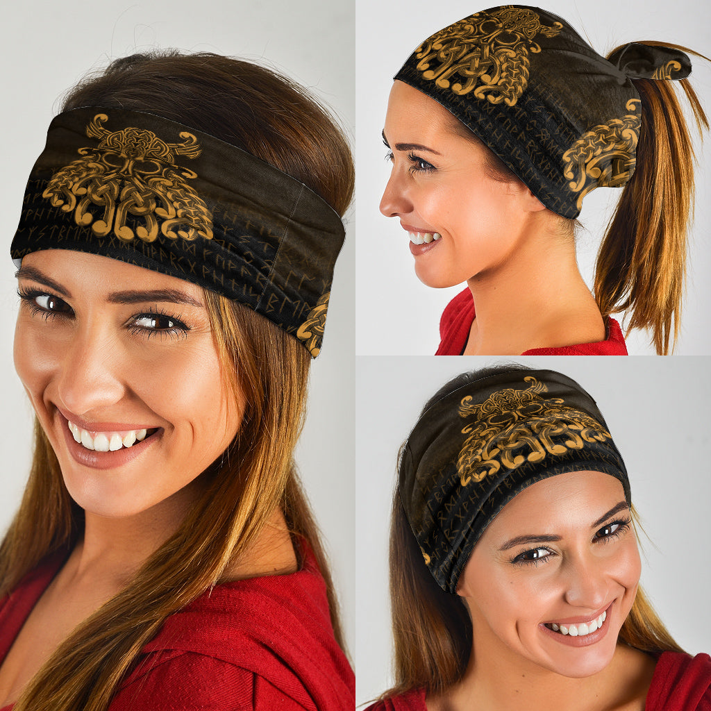 Viking Bandana Vikings Odin Valhalla Gold Version Bandana RLT12